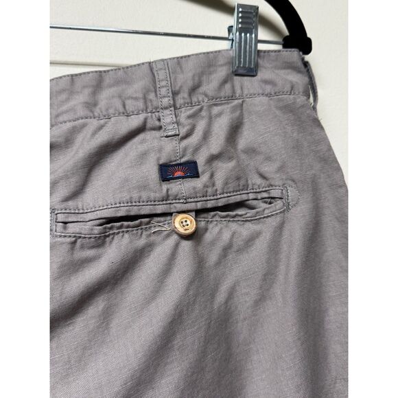 FAHERTY Linen/Cotton Blend Gray Shorts, Sz 34 - Picture 5 of 9